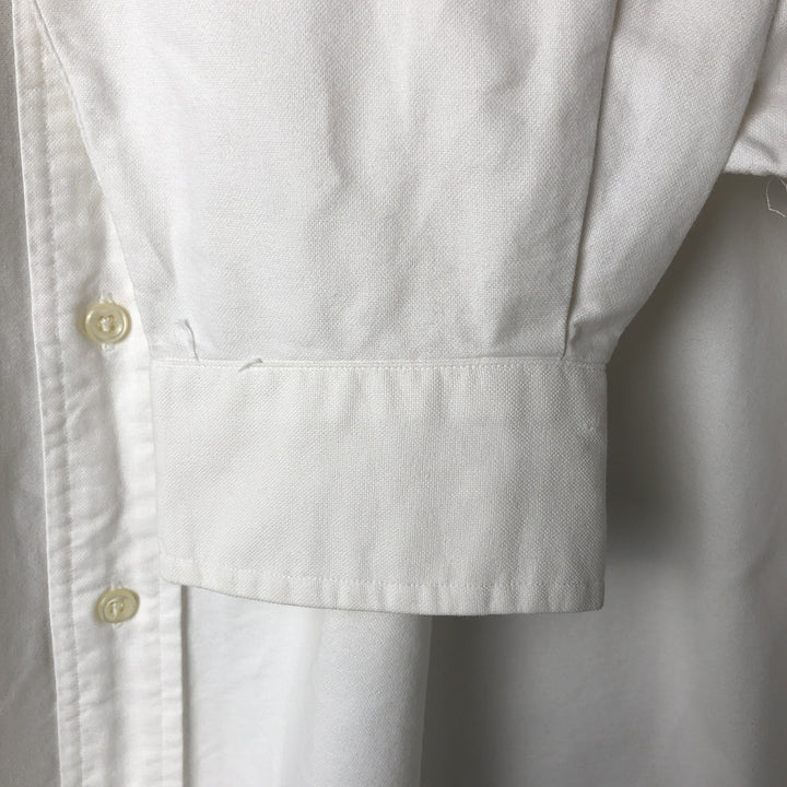 Ralph Lauren BLAKE long sleeve button down shirt, men's XL size cotton white type Vintage Second Hand