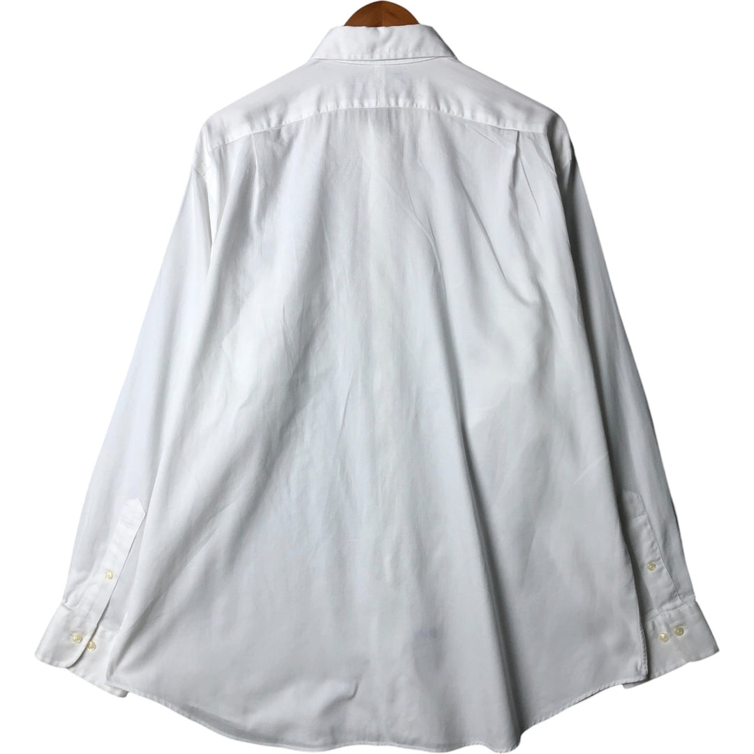 Ralph Lauren POLO by Ralph Lauren CURHAM long-sleeved cotton shirt, men's size XL cotton white type Vintage Second Hand