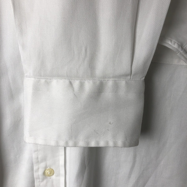 Ralph Lauren POLO by Ralph Lauren CURHAM long-sleeved cotton shirt, men's size XL cotton white type Vintage Second Hand