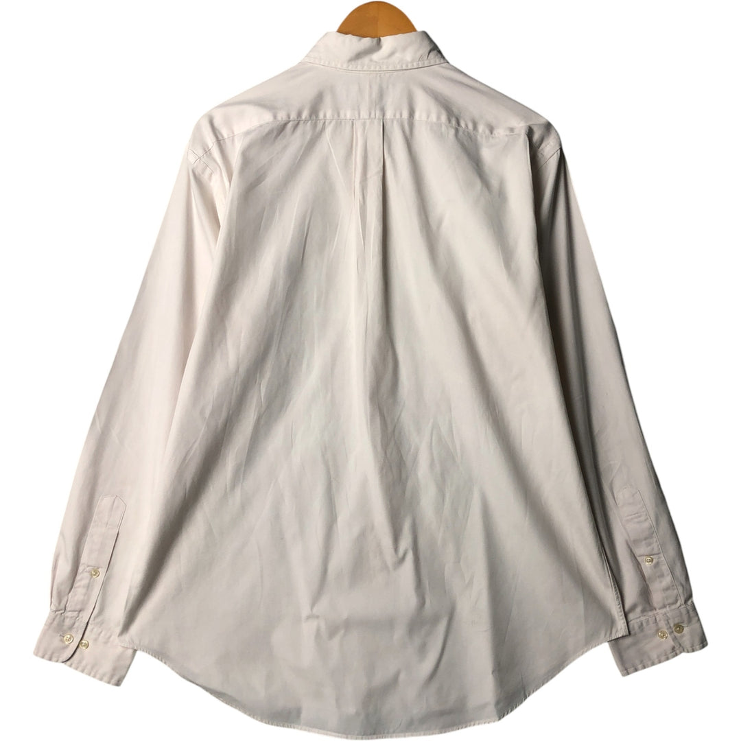 Ralph Lauren Classic Fit Long Sleeve Button Down Shirt, Men's Size L cotton white type Vintage Second Hand