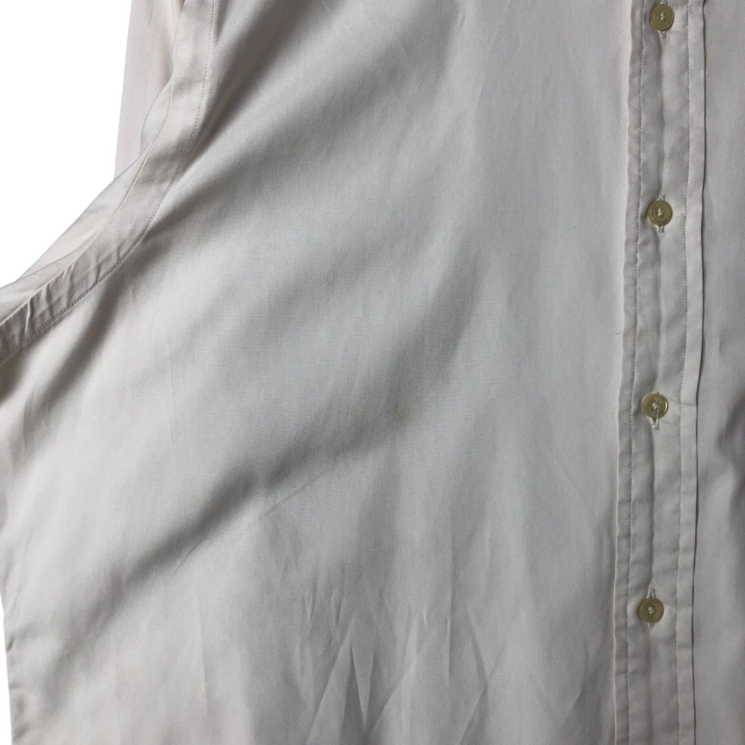 Ralph Lauren Classic Fit Long Sleeve Button Down Shirt, Men's Size L cotton white type Vintage Second Hand