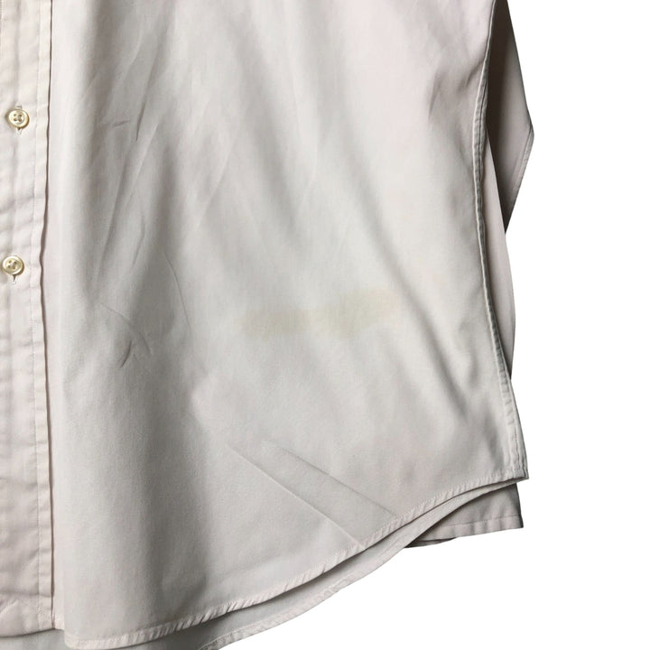 Ralph Lauren Classic Fit Long Sleeve Button Down Shirt, Men's Size L cotton white type Vintage Second Hand