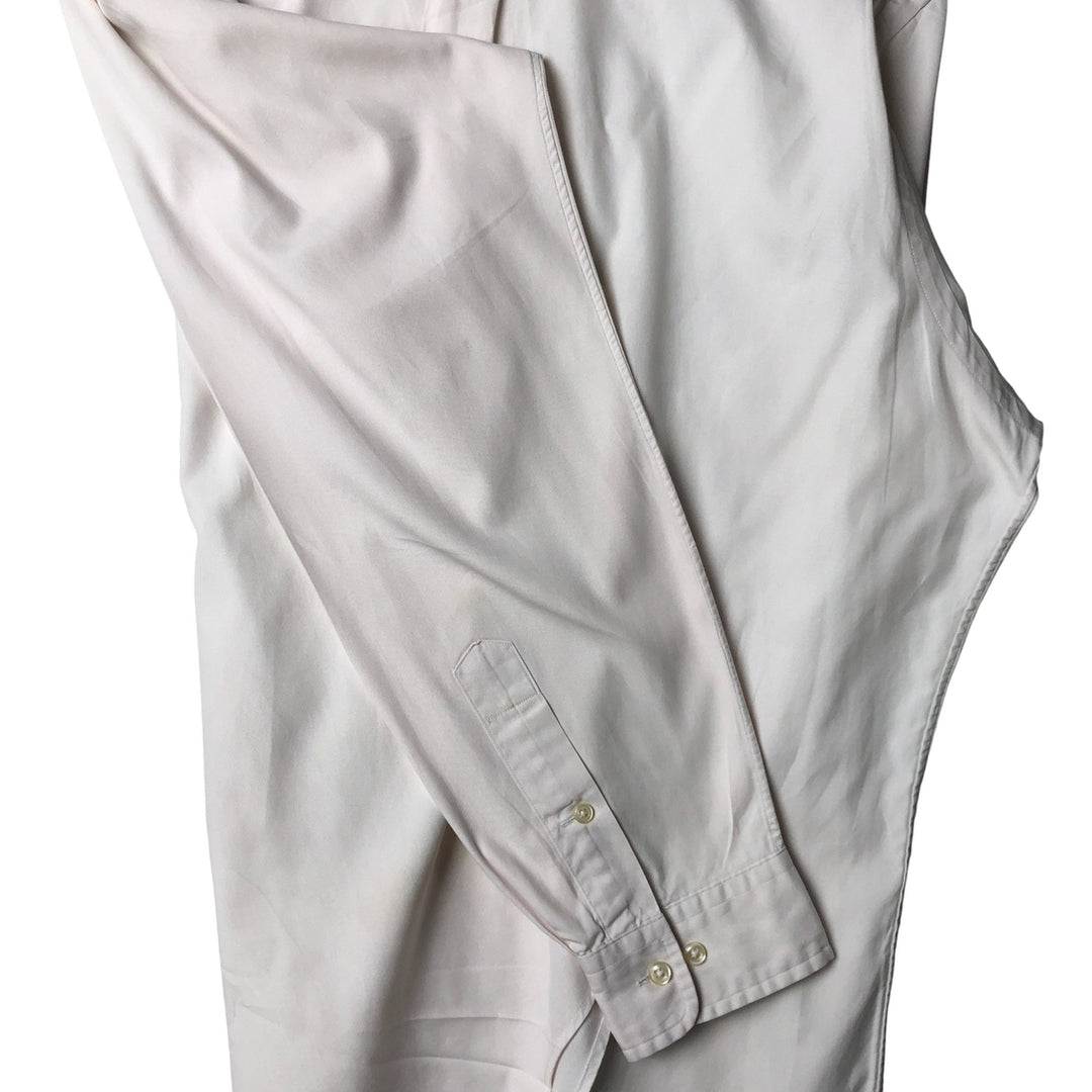 Ralph Lauren Classic Fit Long Sleeve Button Down Shirt, Men's Size L cotton white type Vintage Second Hand