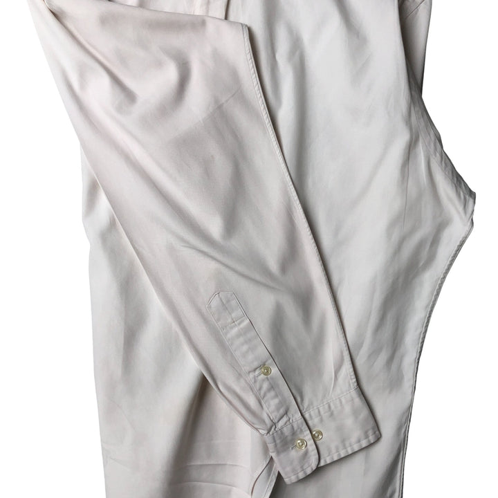 Ralph Lauren Classic Fit Long Sleeve Button Down Shirt, Men's Size L cotton white type Vintage Second Hand