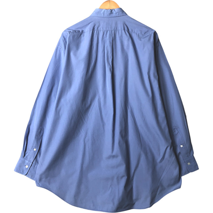 Ralph Lauren POLO by Ralph Lauren CHATFIELD long-sleeved cotton shirt, men's size XL cotton Blue type light blue Vintage Second Hand