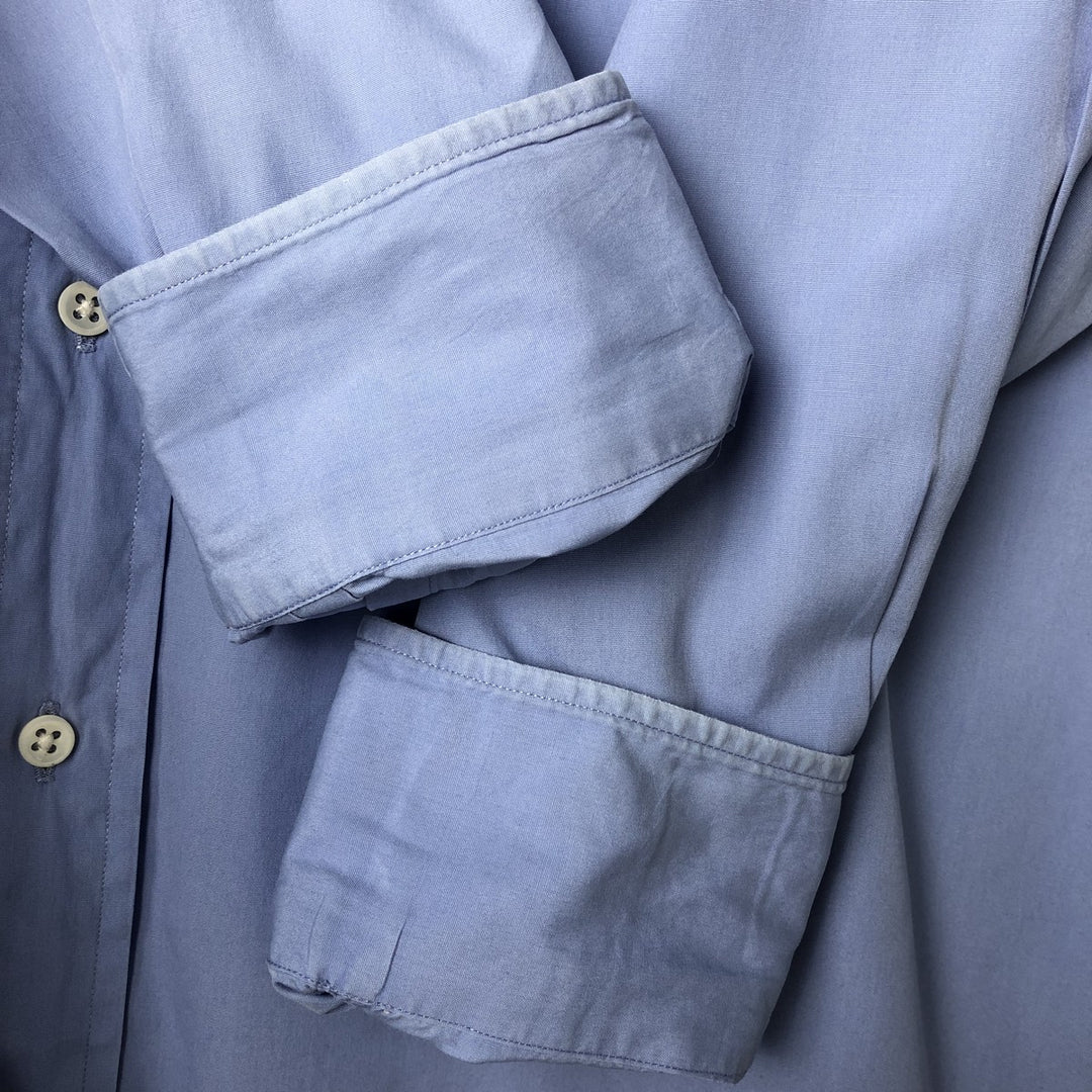 Ralph Lauren POLO by Ralph Lauren CHATFIELD long-sleeved cotton shirt, men's size XL cotton Blue type light blue Vintage Second Hand