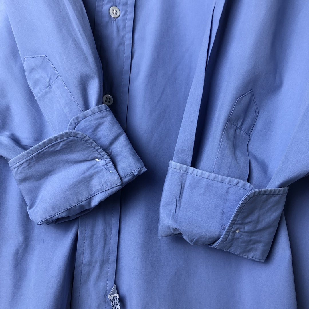 Ralph Lauren POLO by Ralph Lauren CHATFIELD long-sleeved cotton shirt, men's size XL cotton Blue type light blue Vintage Second Hand