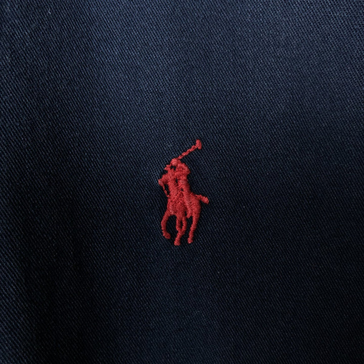 Ralph Lauren BLAIRE long sleeve button down shirt, men's XL size cotton navy blue type Vintage Second Hand