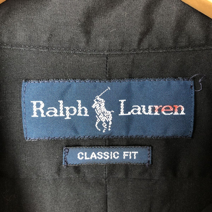 Ralph Lauren Classic Fit Long Sleeve Button Down Shirt Men's XL cotton black type Vintage Second Hand