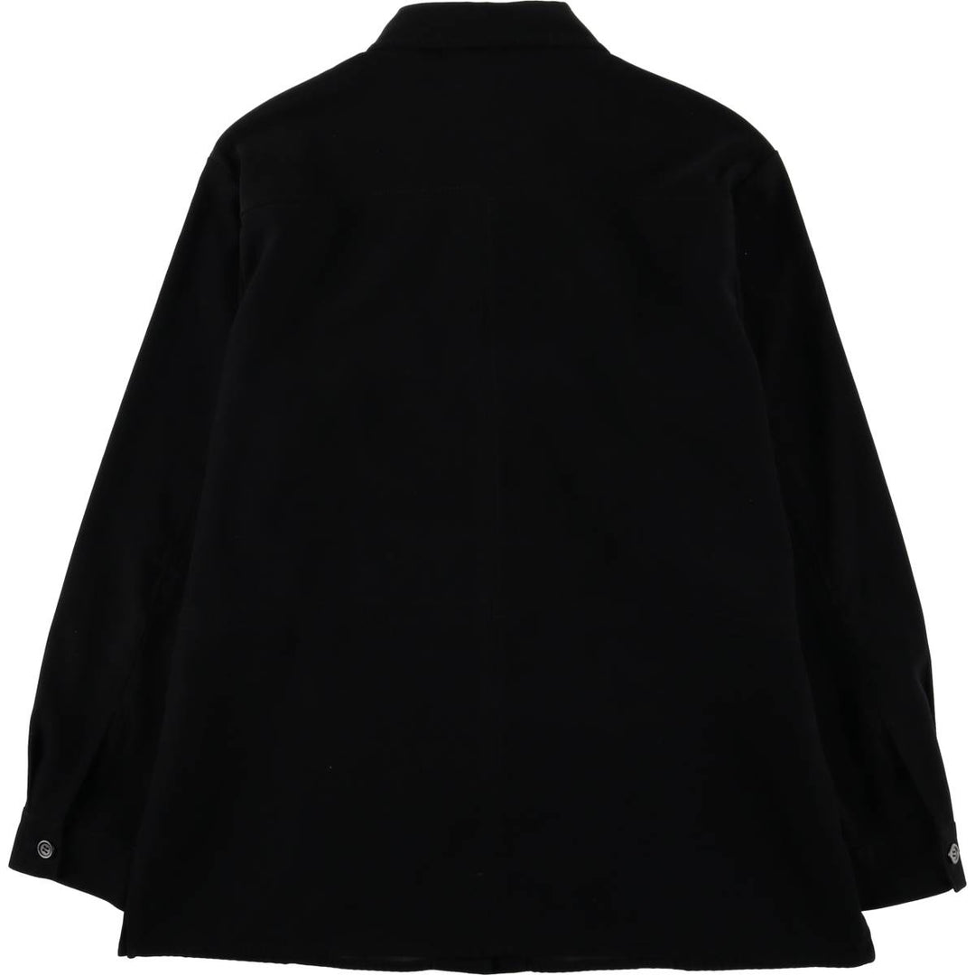 Talbots PETITES Stretch Long Sleeve Polyester Box Shirt, Women's Size Medium polyester black type Vintage Second Hand