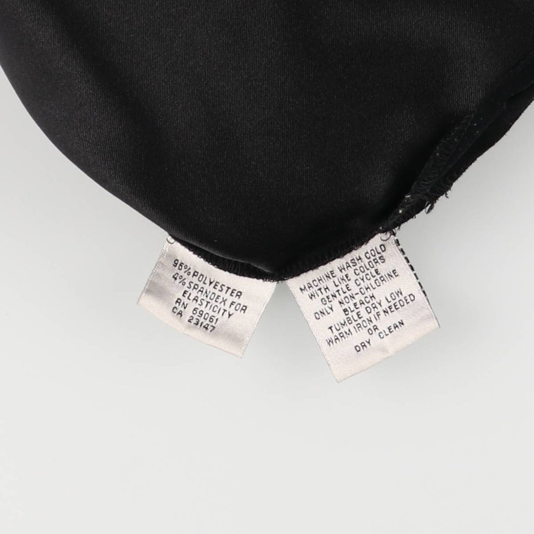 Talbots PETITES Stretch Long Sleeve Polyester Box Shirt, Women's Size Medium polyester black type Vintage Second Hand