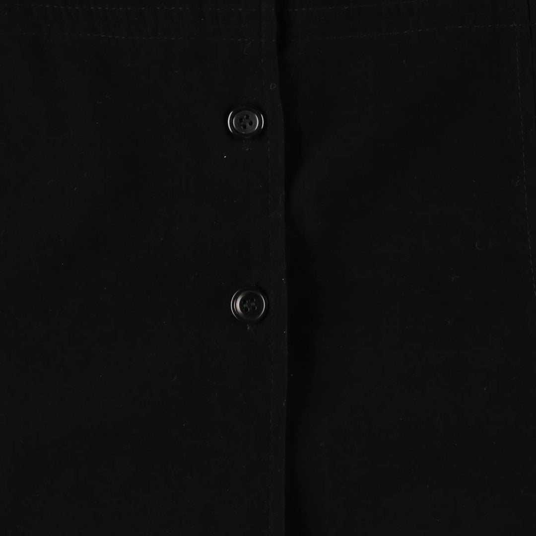 Talbots PETITES Stretch Long Sleeve Polyester Box Shirt, Women's Size Medium polyester black type Vintage Second Hand