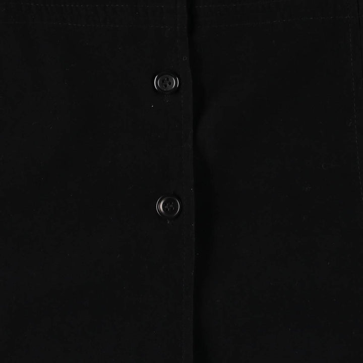 Talbots PETITES Stretch Long Sleeve Polyester Box Shirt, Women's Size Medium polyester black type Vintage Second Hand