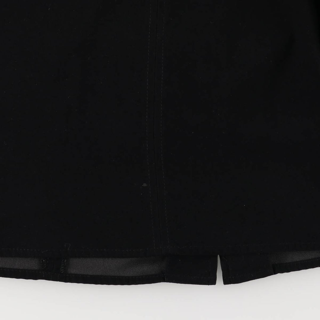 Talbots PETITES Stretch Long Sleeve Polyester Box Shirt, Women's Size Medium polyester black type Vintage Second Hand