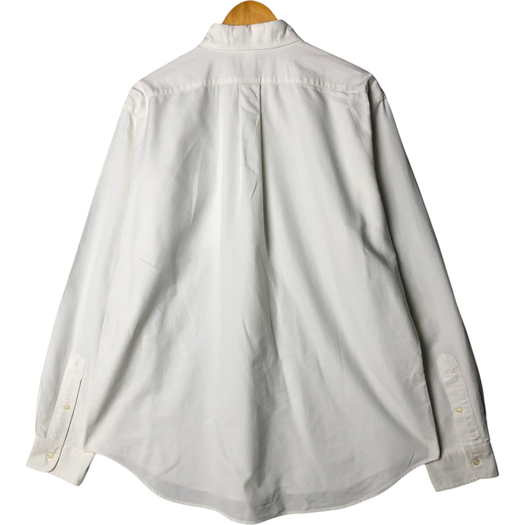 Ralph Lauren Classic Fit Long Sleeve Button Down Shirt, Men's Size L cotton white type Vintage Second Hand