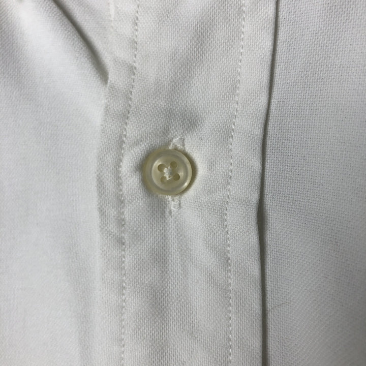 Ralph Lauren Classic Fit Long Sleeve Button Down Shirt, Men's Size L cotton white type Vintage Second Hand