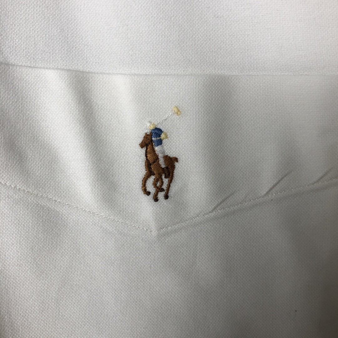 Ralph Lauren Classic Fit Long Sleeve Button Down Shirt, Men's Size L cotton white type Vintage Second Hand