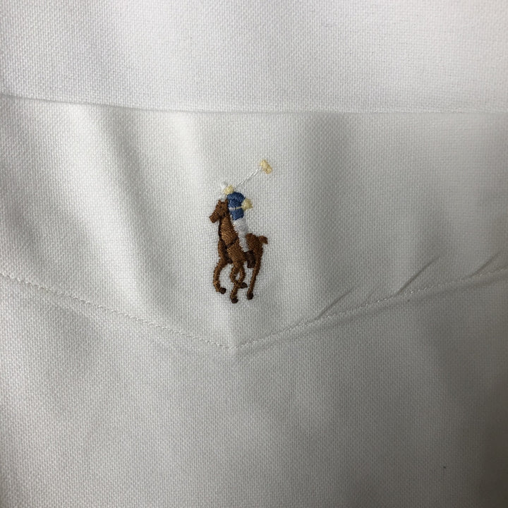 Ralph Lauren Classic Fit Long Sleeve Button Down Shirt, Men's Size L cotton white type Vintage Second Hand