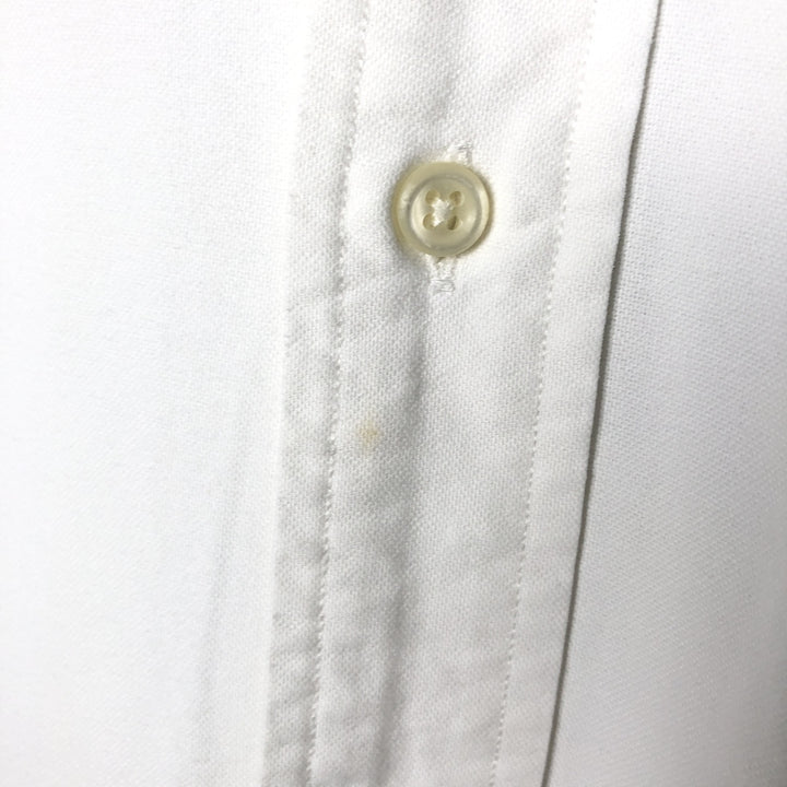 Ralph Lauren Classic Fit Long Sleeve Button Down Shirt, Men's Size L cotton white type Vintage Second Hand