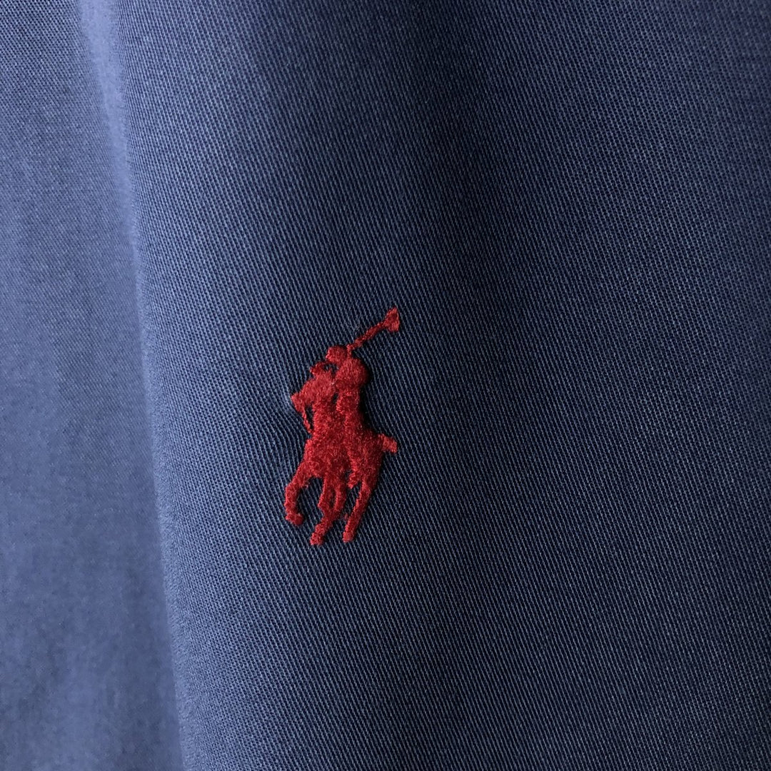 Ralph Lauren BLAKE long sleeve button down shirt, men's size L cotton navy blue type Vintage Second Hand