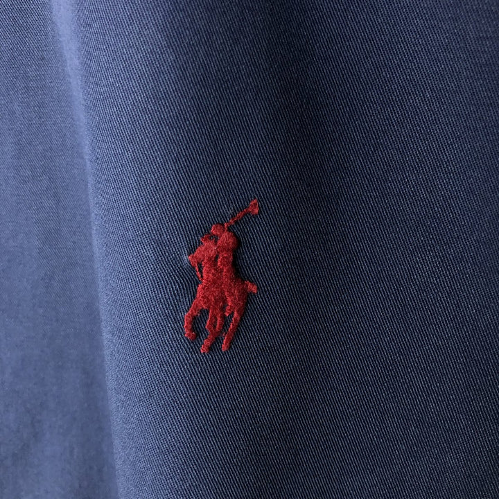 Ralph Lauren BLAKE long sleeve button down shirt, men's size L cotton navy blue type Vintage Second Hand