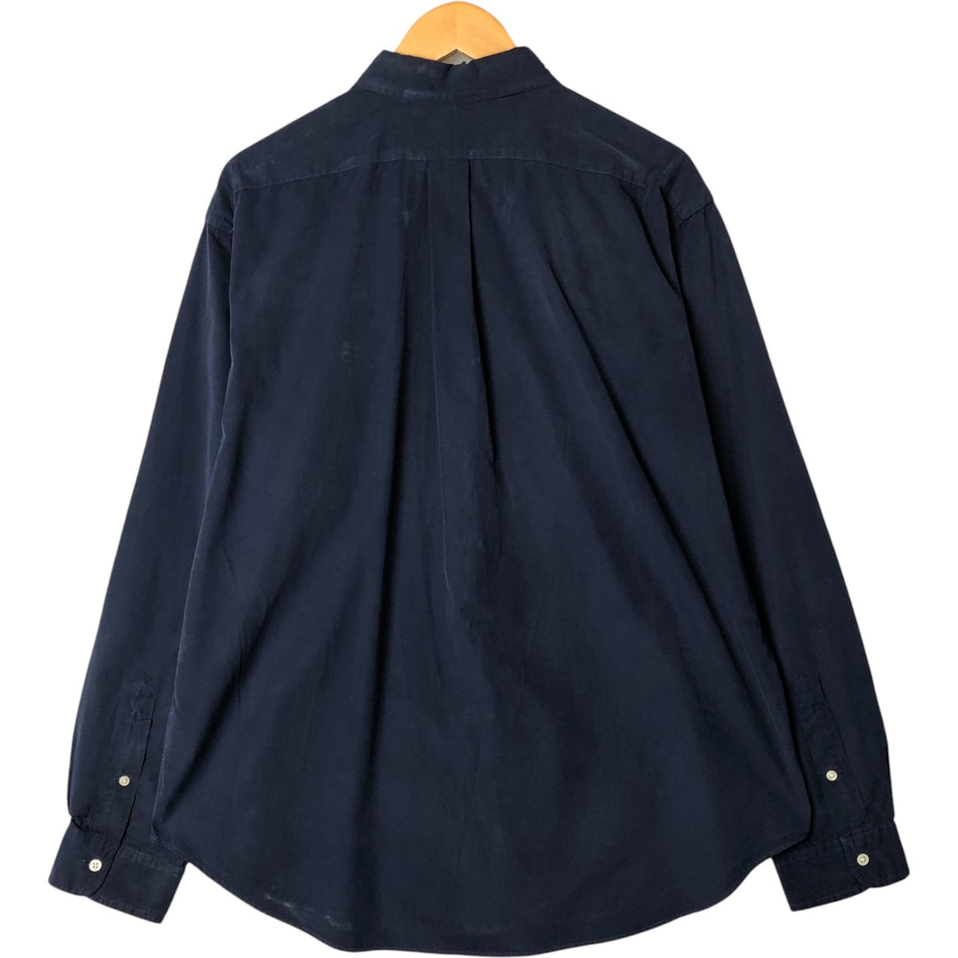 Ralph Lauren Classic Fit Long Sleeve Button Down Shirt Men's XL cotton Navy blue Vintage Second Hand
