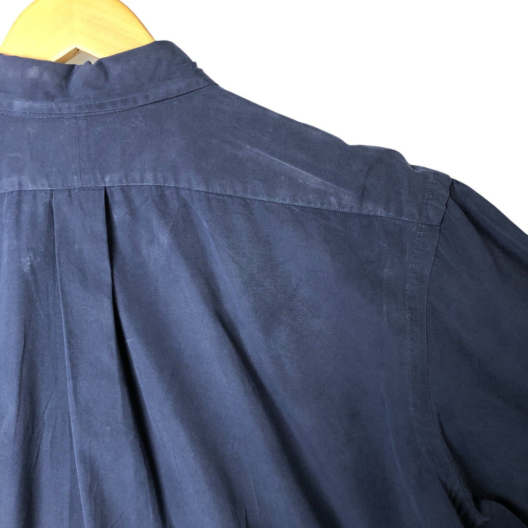 Ralph Lauren Classic Fit Long Sleeve Button Down Shirt Men's XL cotton Navy blue Vintage Second Hand