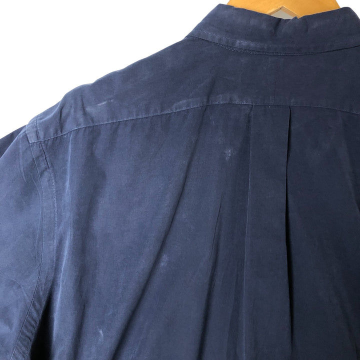 Ralph Lauren Classic Fit Long Sleeve Button Down Shirt Men's XL cotton Navy blue Vintage Second Hand