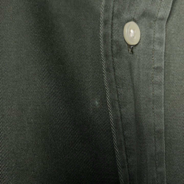 Ralph Lauren BLAKE long sleeve button down shirt, men's XL size cotton green type Vintage Second Hand