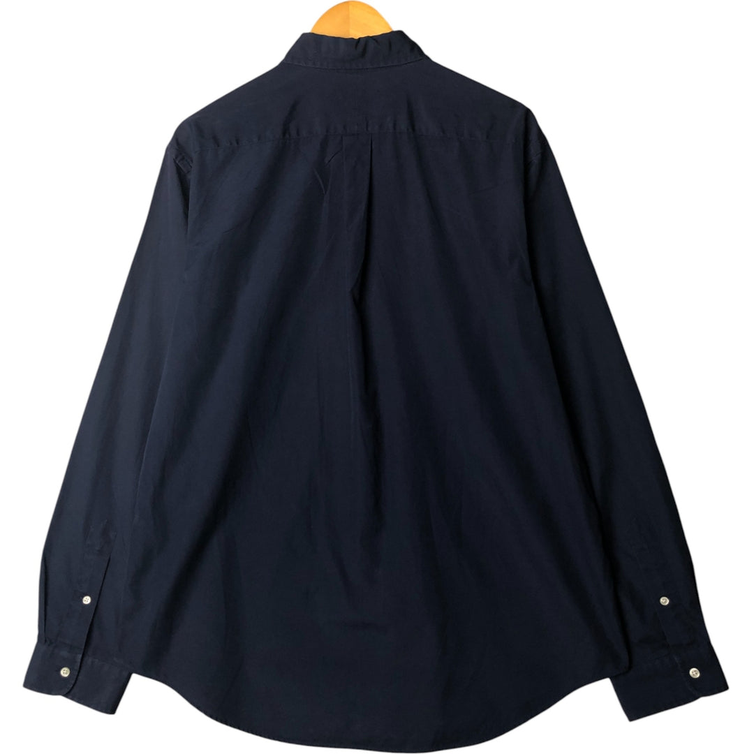 Ralph Lauren long sleeve button down shirt, men's XL size cotton navy blue type Vintage Second Hand