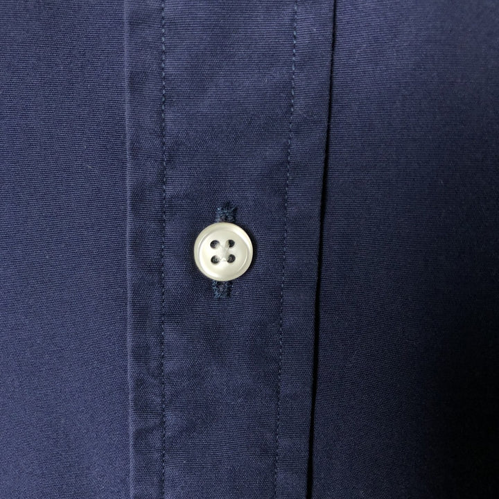 Ralph Lauren long sleeve button down shirt, men's XL size cotton navy blue type Vintage Second Hand