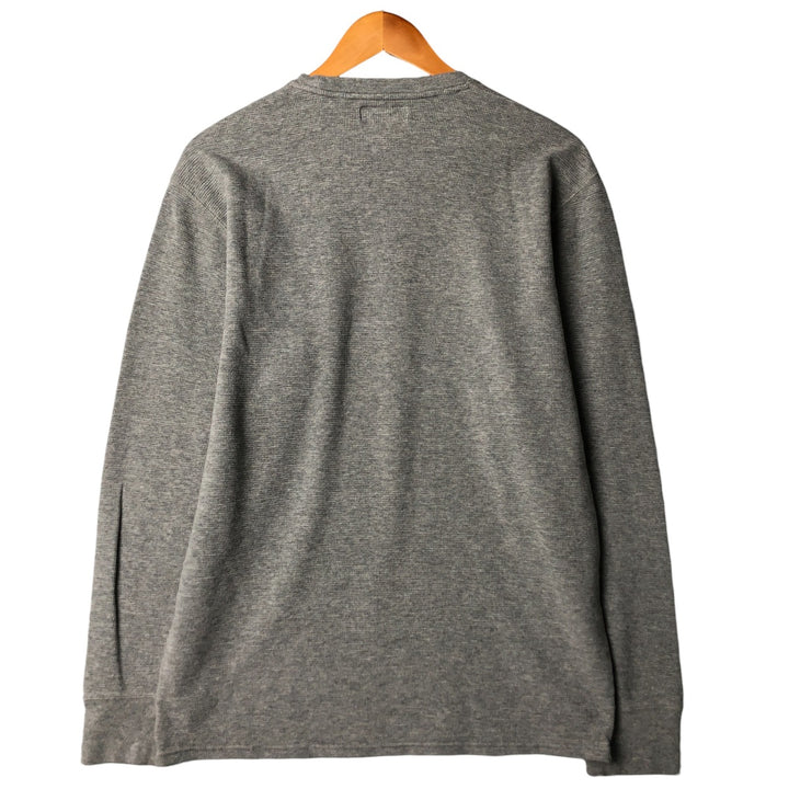 Ralph Lauren POLO RALPH LAUREN Thermal Long T-shirt Waffle Men's XL cotton gray type Vintage Second Hand