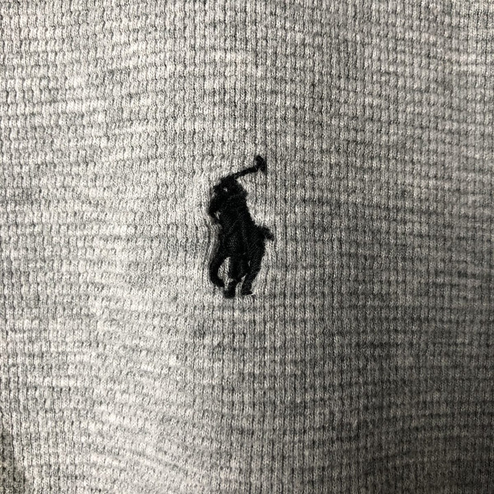 Ralph Lauren POLO RALPH LAUREN Thermal Long T-shirt Waffle Men's XL cotton gray type Vintage Second Hand