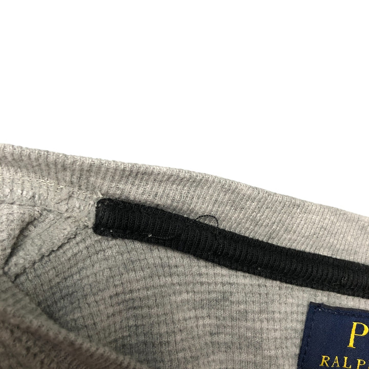 Ralph Lauren POLO RALPH LAUREN Thermal Long T-shirt Waffle Men's XL cotton gray type Vintage Second Hand