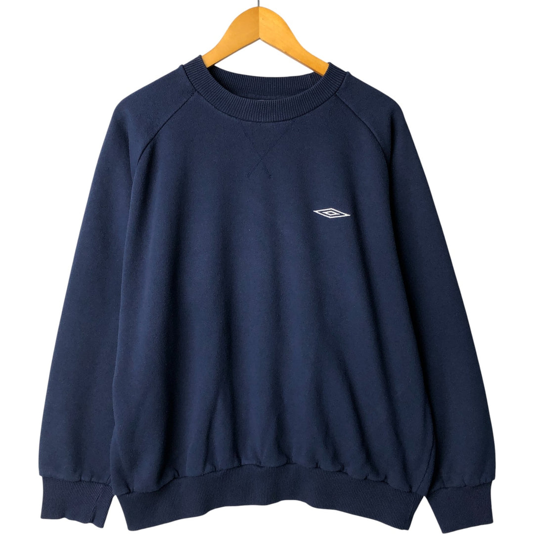 2000'S Umbro One-Point Logo Sweatshirt, Men's XL polyester navy blue type Vintage Second Hand