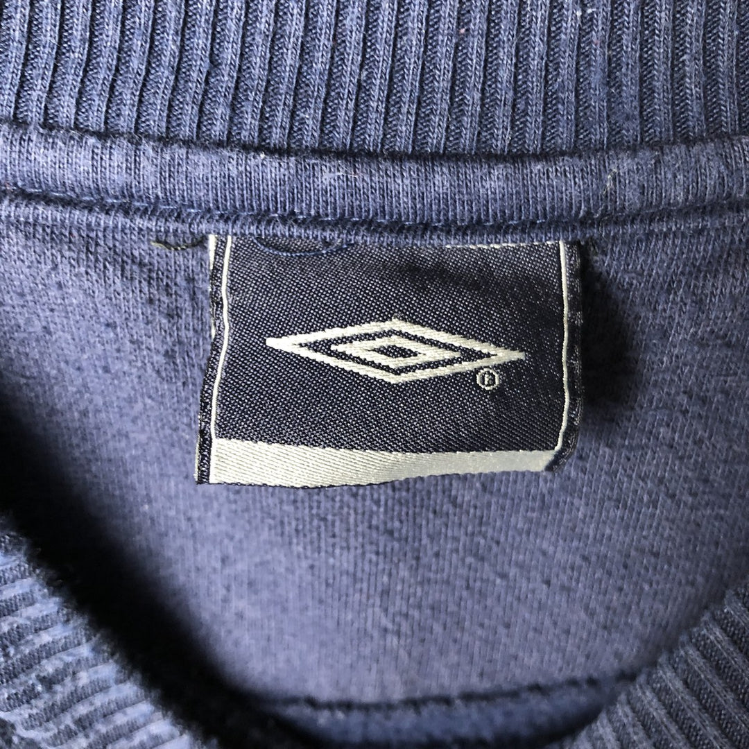 2000'S Umbro One-Point Logo Sweatshirt, Men's XL polyester navy blue type Vintage Second Hand
