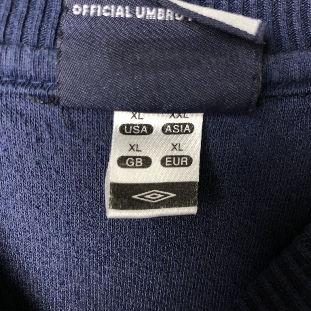 2000'S Umbro One-Point Logo Sweatshirt, Men's XL polyester navy blue type Vintage Second Hand