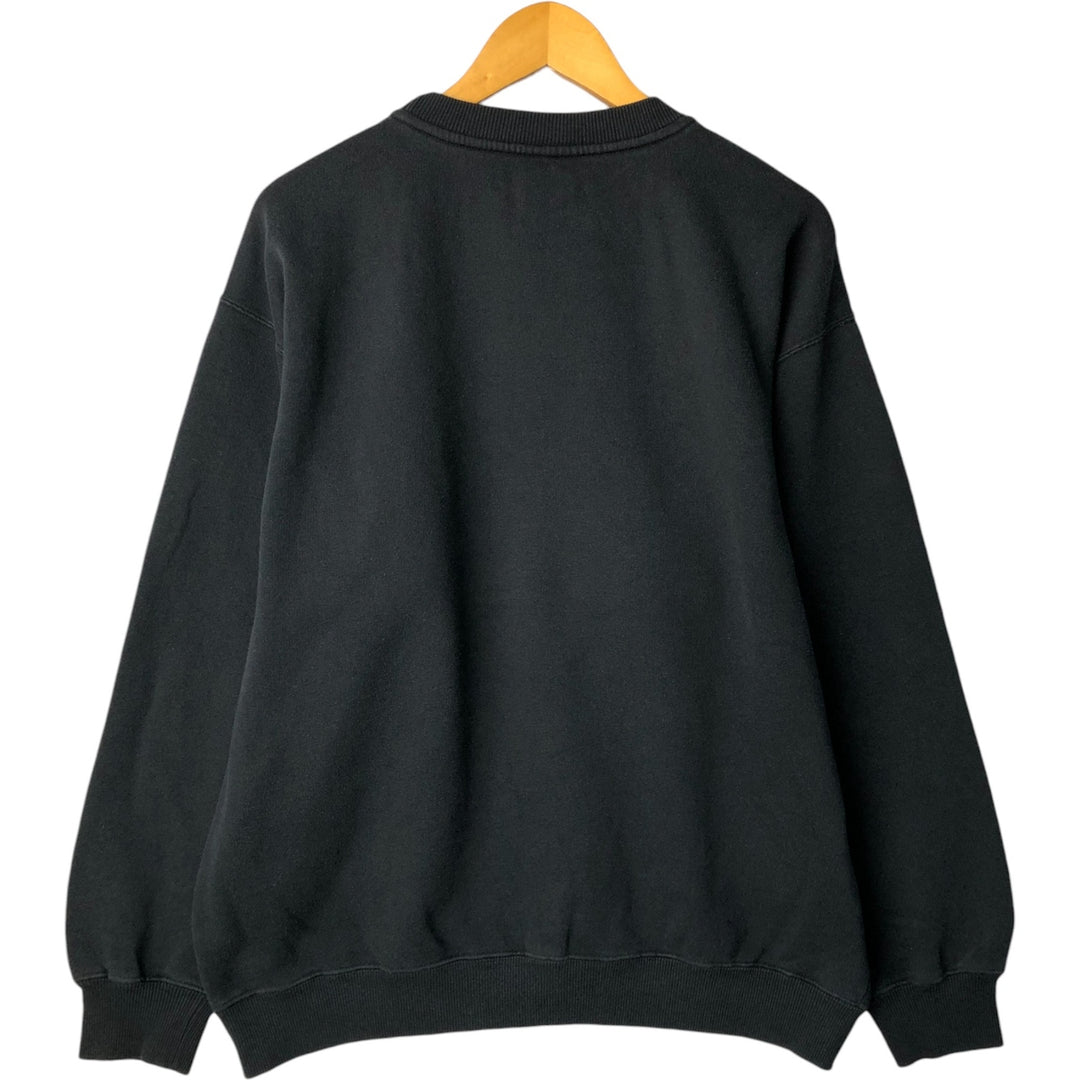 Reebok One-Point Logo Sweatshirt, Men's XL cotton black type Vintage Second Hand