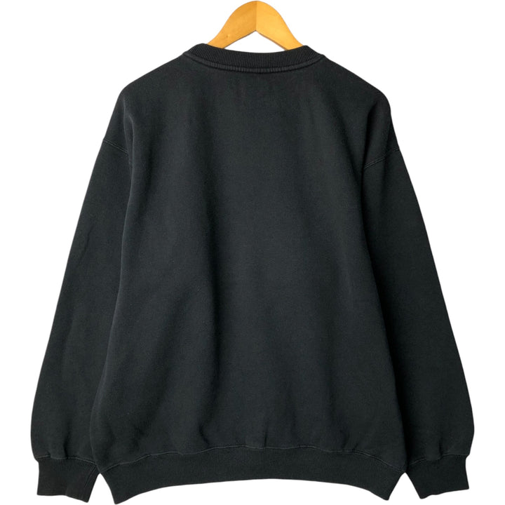 Reebok One-Point Logo Sweatshirt, Men's XL cotton black type Vintage Second Hand