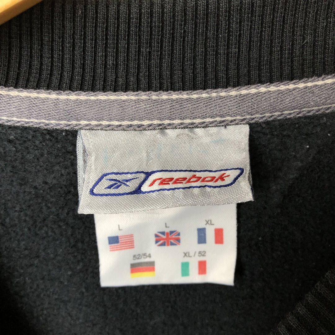 Reebok One-Point Logo Sweatshirt, Men's XL cotton black type Vintage Second Hand