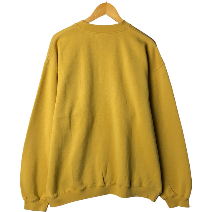 2000'S Reebok logo sweatshirt, men's size XL cotton yellow type Vintage Second Hand