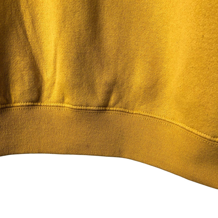 2000'S Reebok logo sweatshirt, men's size XL cotton yellow type Vintage Second Hand