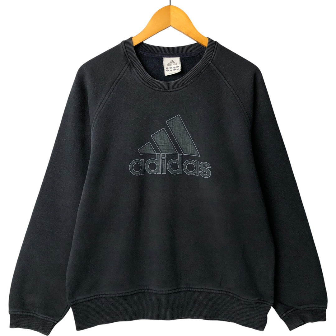 Vintage Adidas logo sweatshirt, size M, men's cotton navy blue type Vintage Second Hand