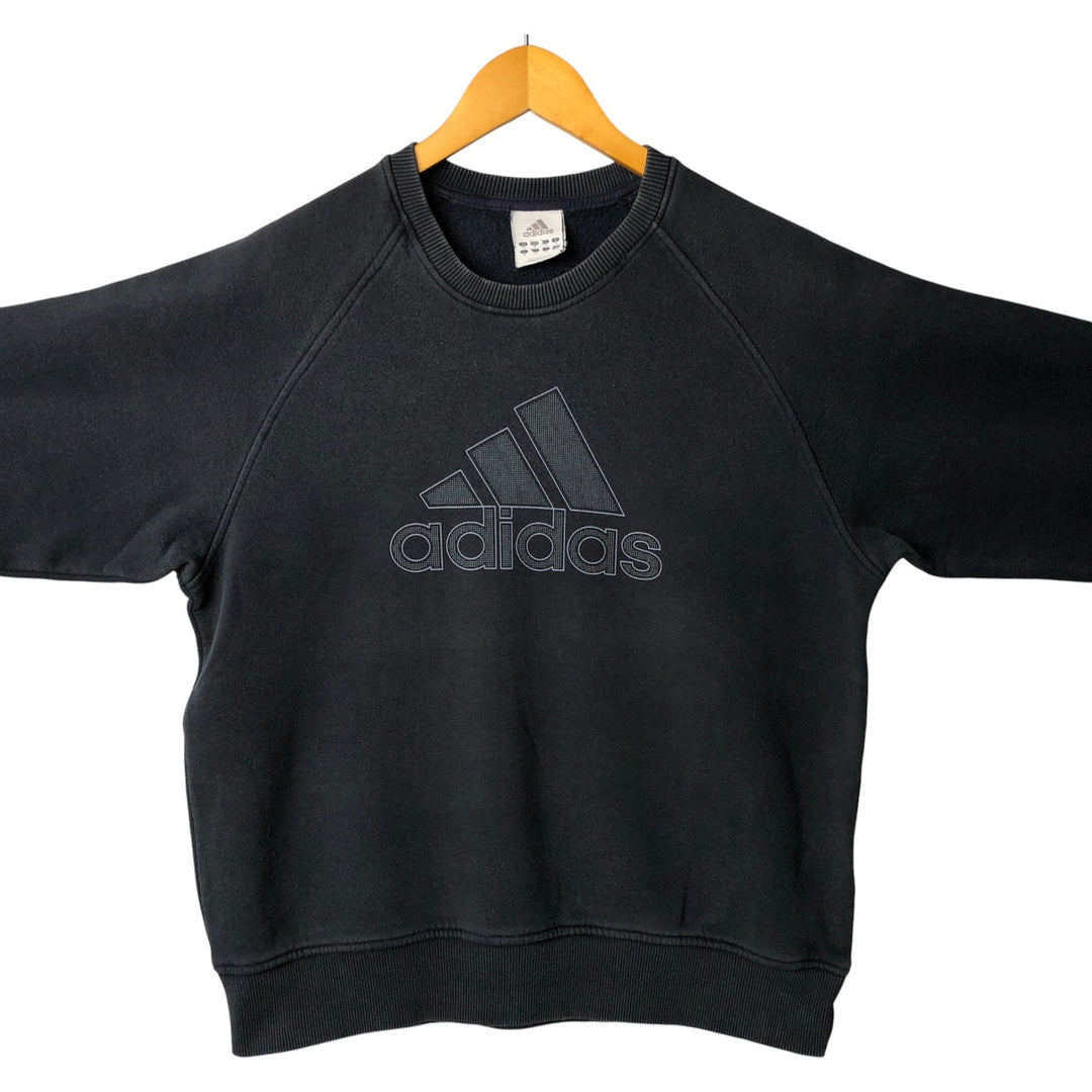 Vintage Adidas logo sweatshirt, size M, men's cotton navy blue type Vintage Second Hand