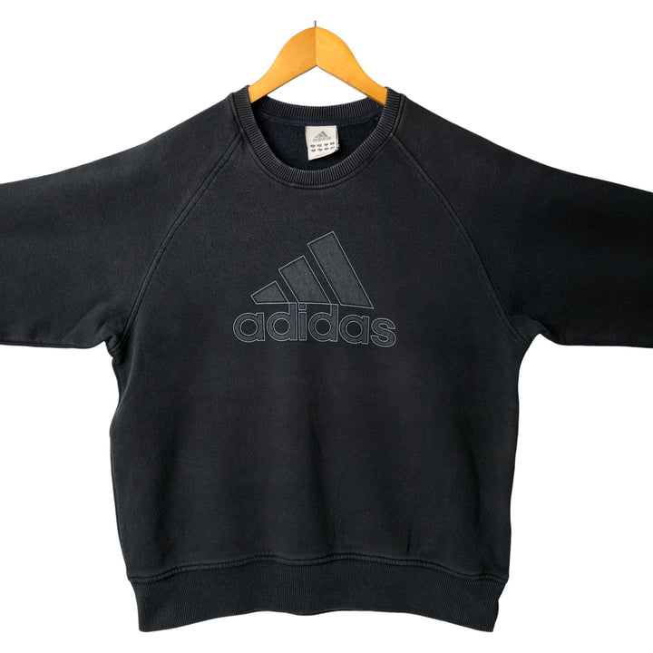 Vintage Adidas logo sweatshirt, size M, men's cotton navy blue type Vintage Second Hand
