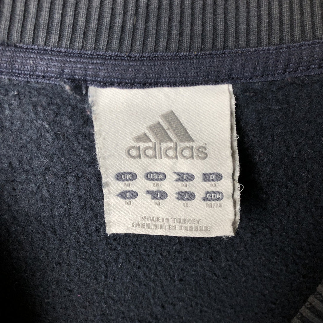 Vintage Adidas logo sweatshirt, size M, men's cotton navy blue type Vintage Second Hand
