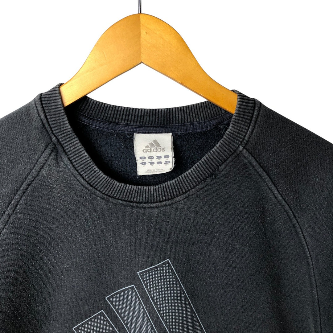 Vintage Adidas logo sweatshirt, size M, men's cotton navy blue type Vintage Second Hand