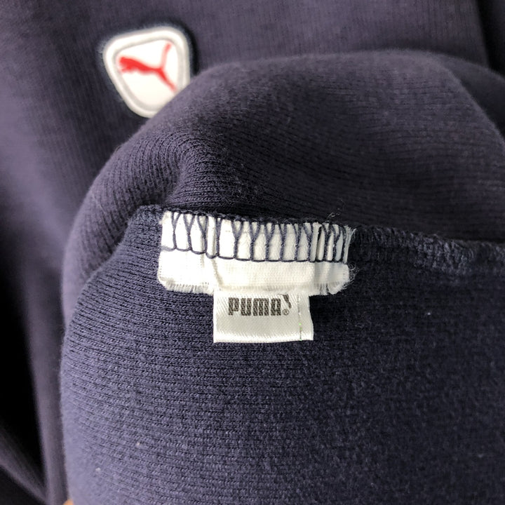 PUMA logo sweatshirt, men's size L unclear navy blue type Vintage Second Hand