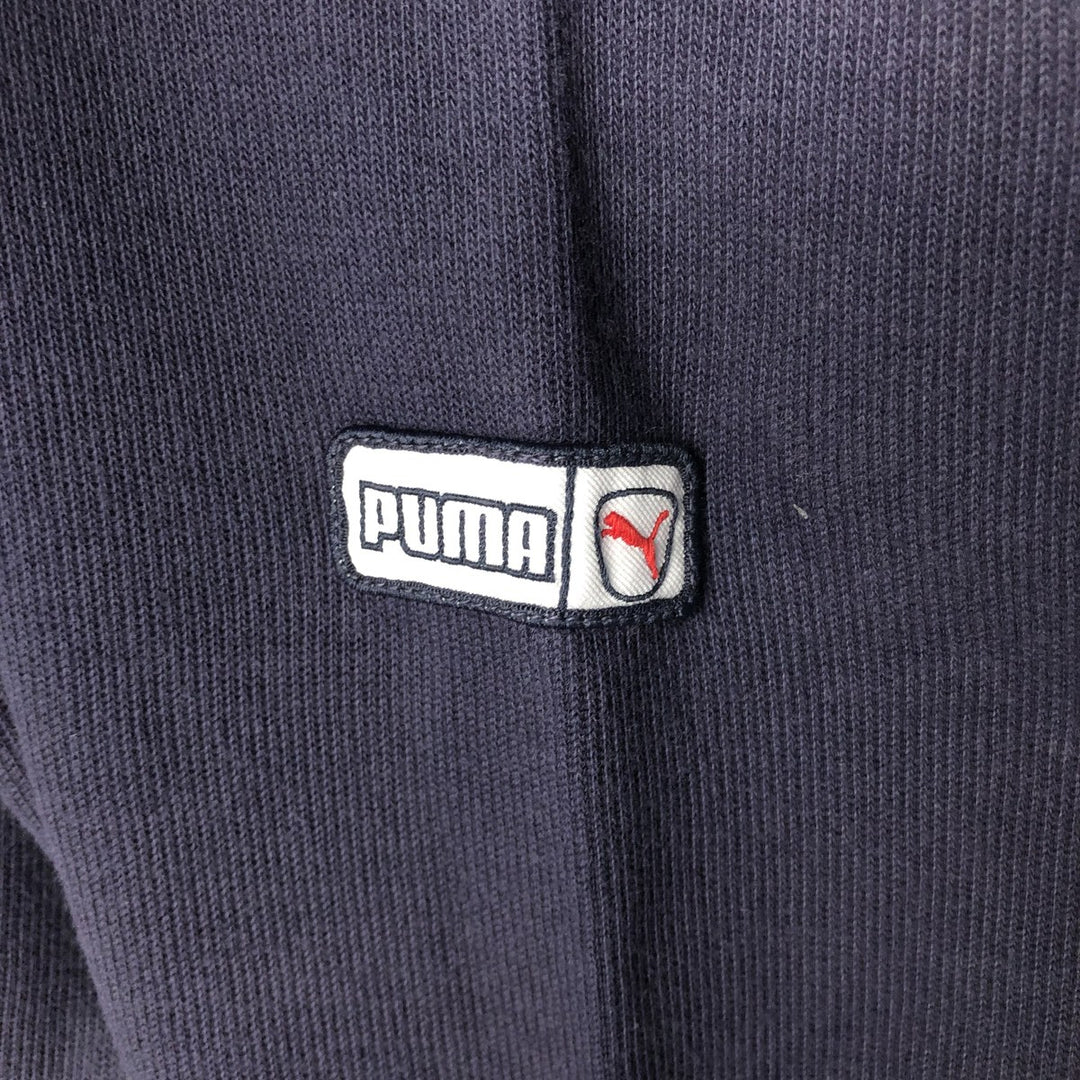 PUMA logo sweatshirt, men's size L unclear navy blue type Vintage Second Hand