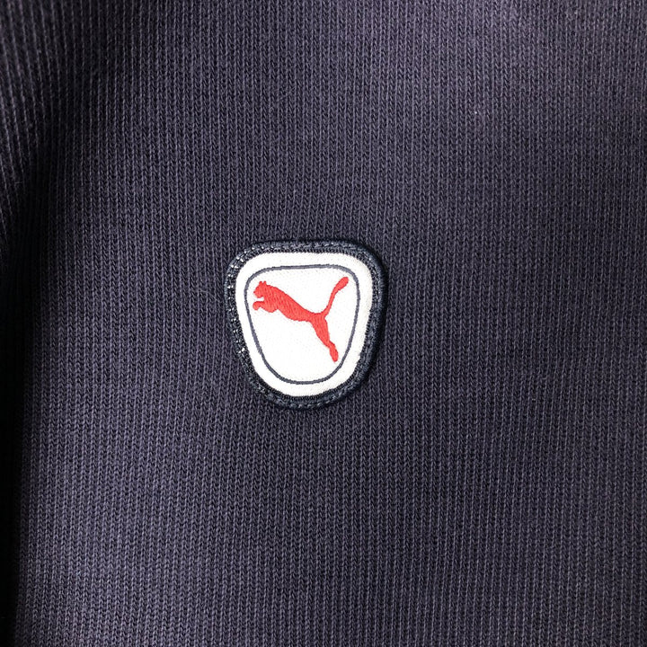 PUMA logo sweatshirt, men's size L unclear navy blue type Vintage Second Hand